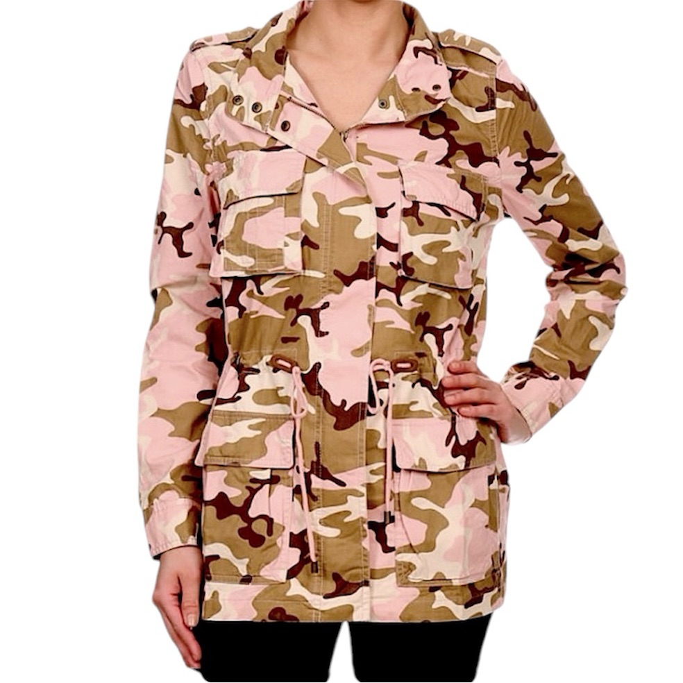 Blush Camo Utility Jacket! New!